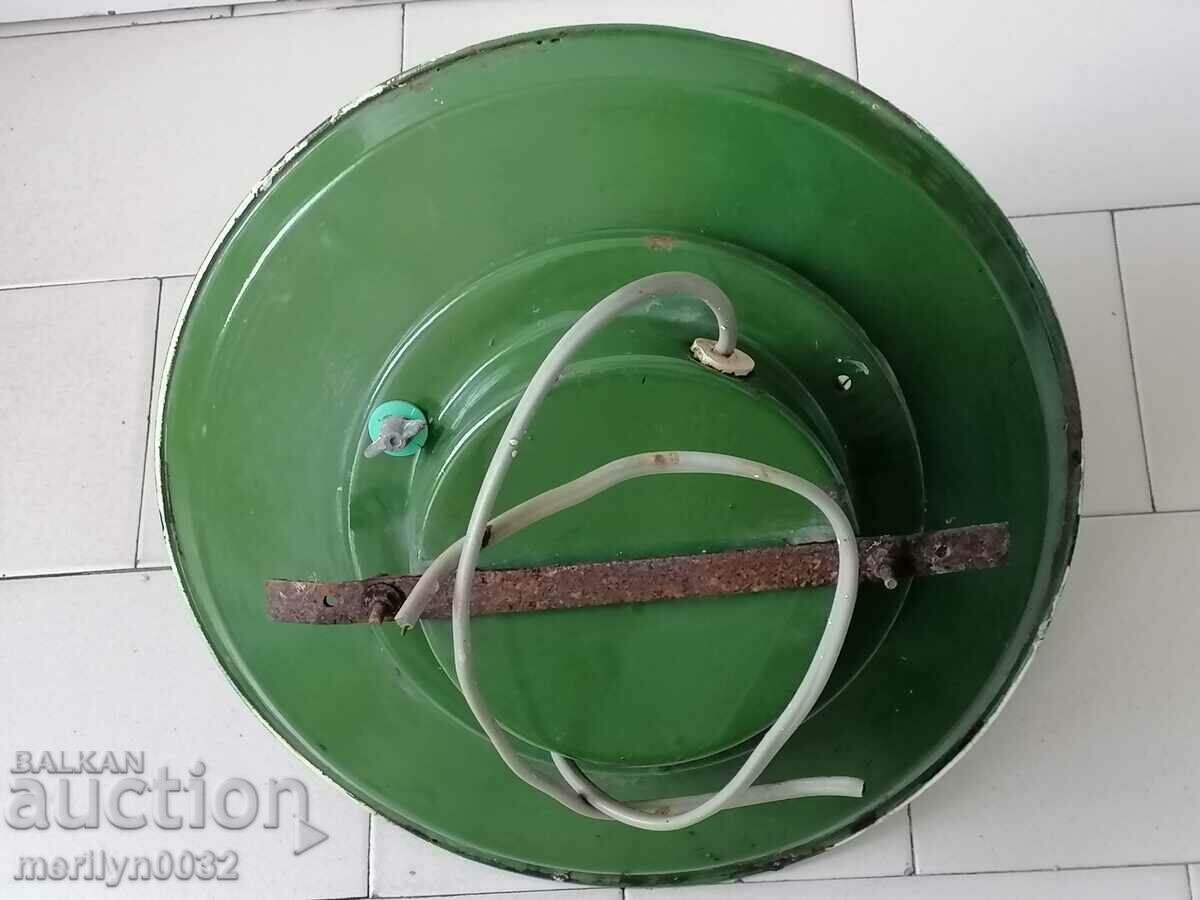 Old industrial lamp from the dungeon of the People's Republic of Bulgaria with price 73.00 BGN | € 37.32 Old industrial lamp from the dungeon of the People's Republic of Bulgaria with price 73.00 BGN | € 37.32