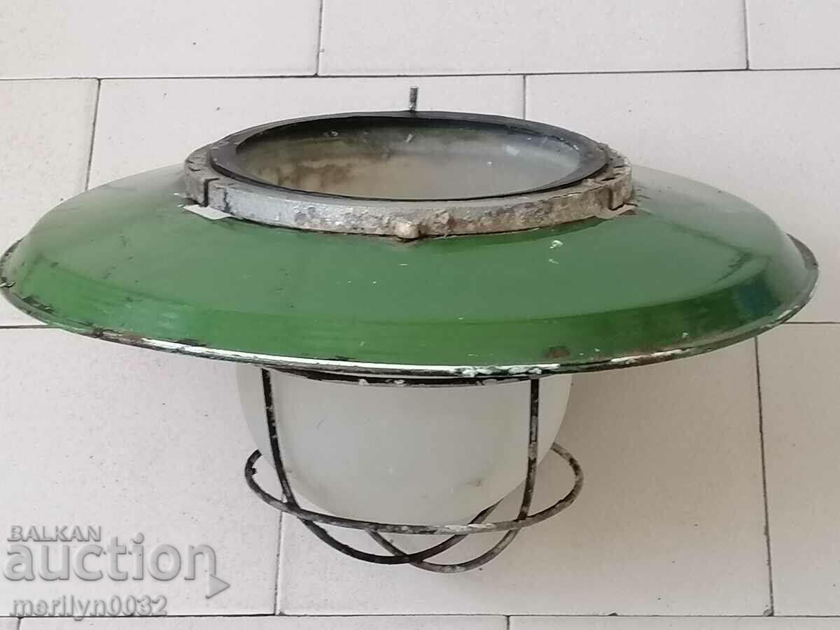 Old industrial lamp from the dungeon of the People's Republic of Bulgaria - 6 Old industrial lamp from the dungeon of the People's Republic of Bulgaria - 6