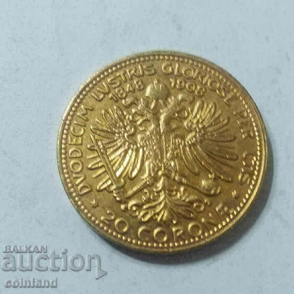 20 crown 1908 - REPLICA REPRODUCTION - 7