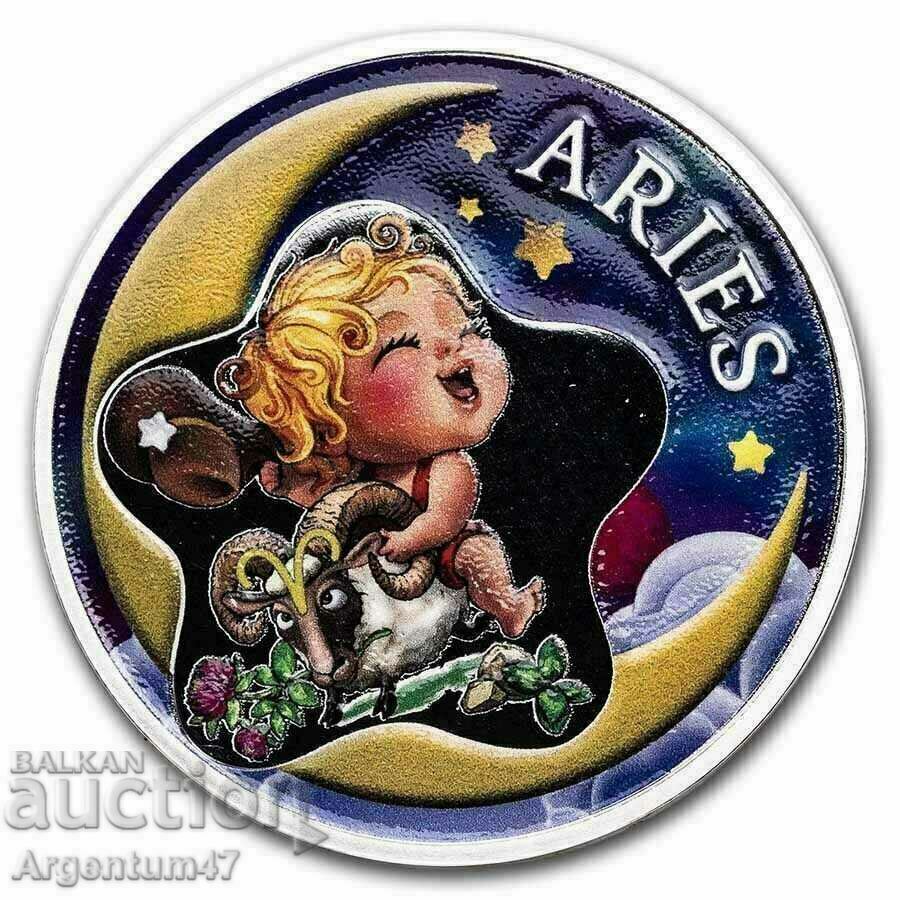 1/2 ΟΖ ΓΚΑΝΑ ΑΣΗΜΙ - ΧΡΩΜΑΤΙΣΜΕΝΗ ΟΜΟΡΦΙΑ BABY ZODIAC ARIES