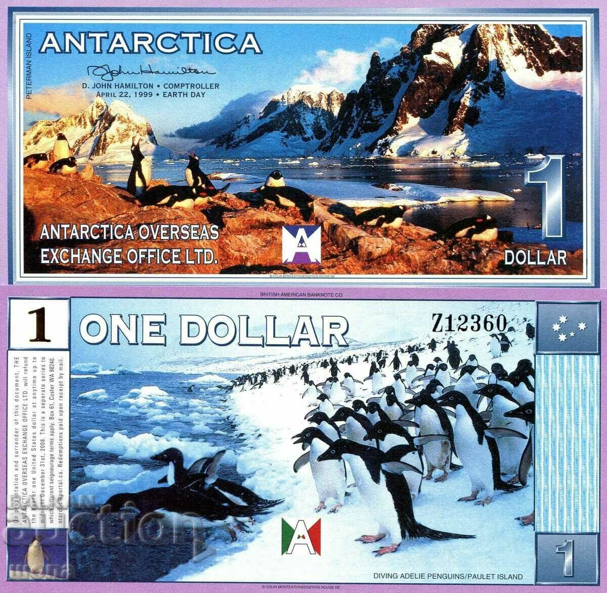 +++ ANTARCTIC 1 DOLLAR 1999 UNC +++