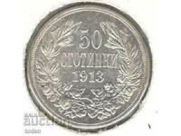 Bulgaria-50 Stotinki-1913-KM # 30-Ferdinand I-Silver