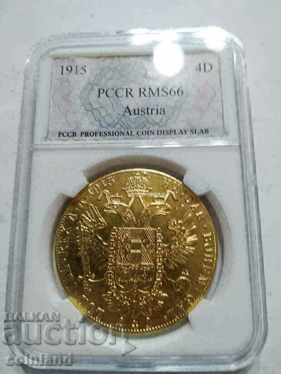 Auction  4 ducats 1915 - REPLICA REPRODUCTION