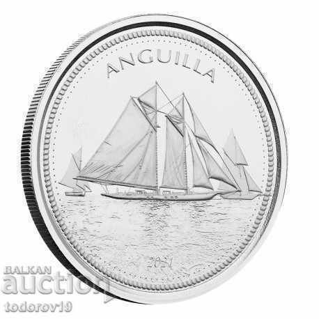 1 oz Silver Eastern Caribbean - Anguilla 2021