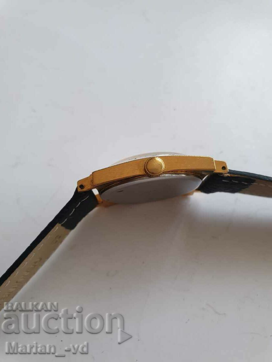 Men's watch Zaria Zaria 21jewels gold plated AU 10 - 5