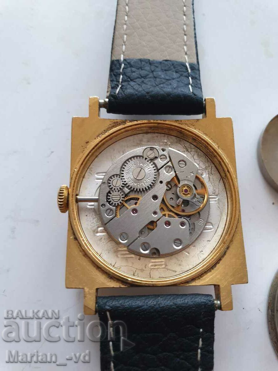 Men's watch Zaria Zaria 21jewels gold plated AU 10 - 6