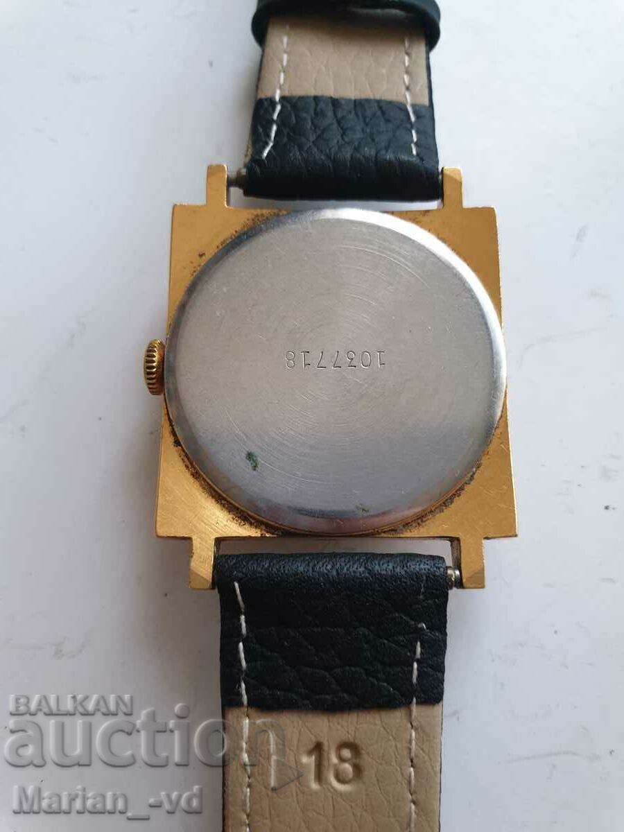 Men's watch Zaria Zaria 21jewels gold plated AU 10 - 7