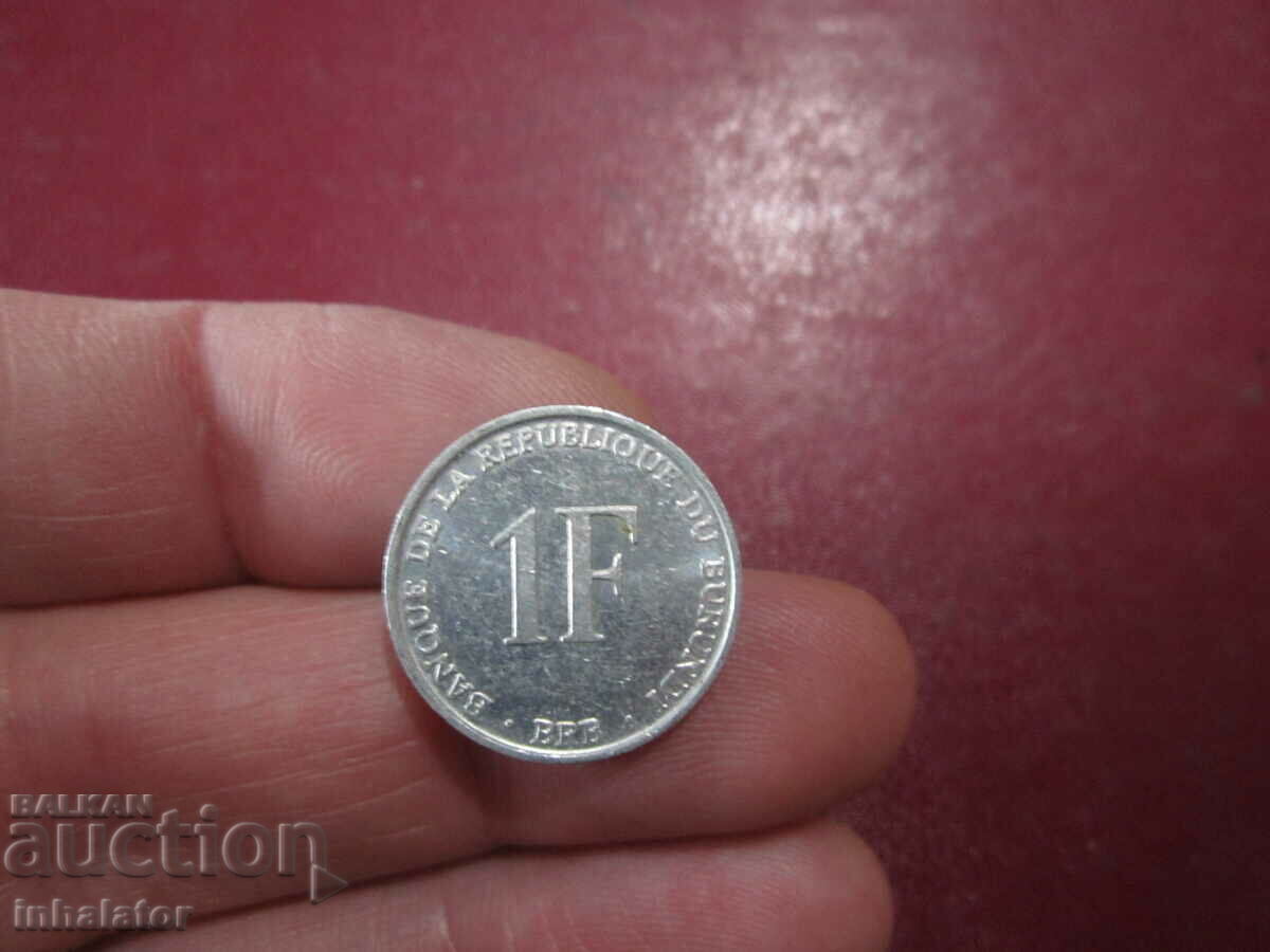 1993 Burundi 1 franc