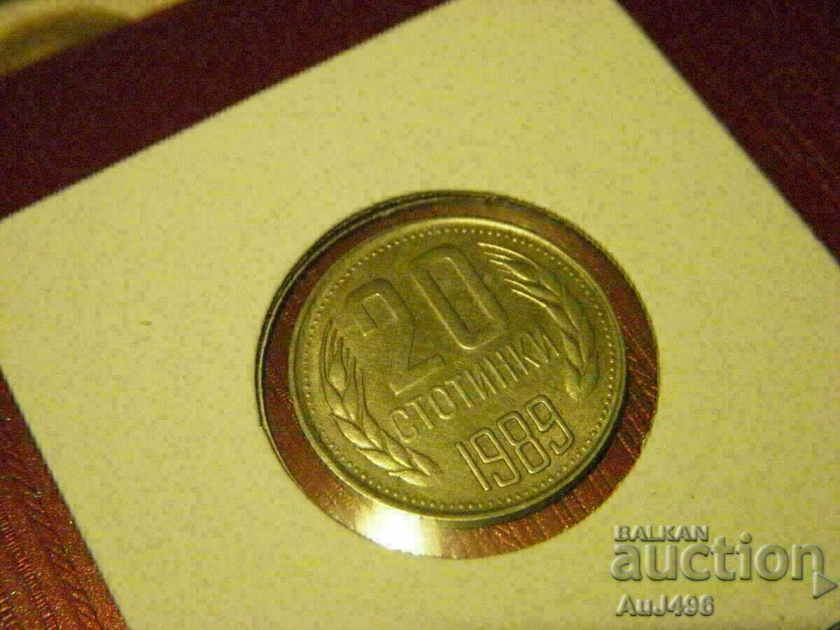 Delivery of 20 cents 1989-Top coin, matrix gloss stamp! Delivery of 20 cents 1989-Top coin, matrix gloss stamp!