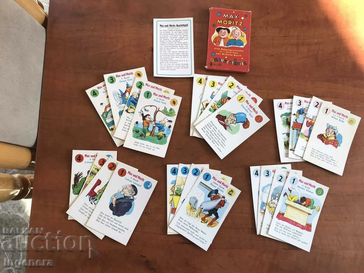 PLAYING CARDS-MAX AND MORITZ with price 19.00 BGN | € 9.71 PLAYING CARDS-MAX AND MORITZ with price 19.00 BGN | € 9.71