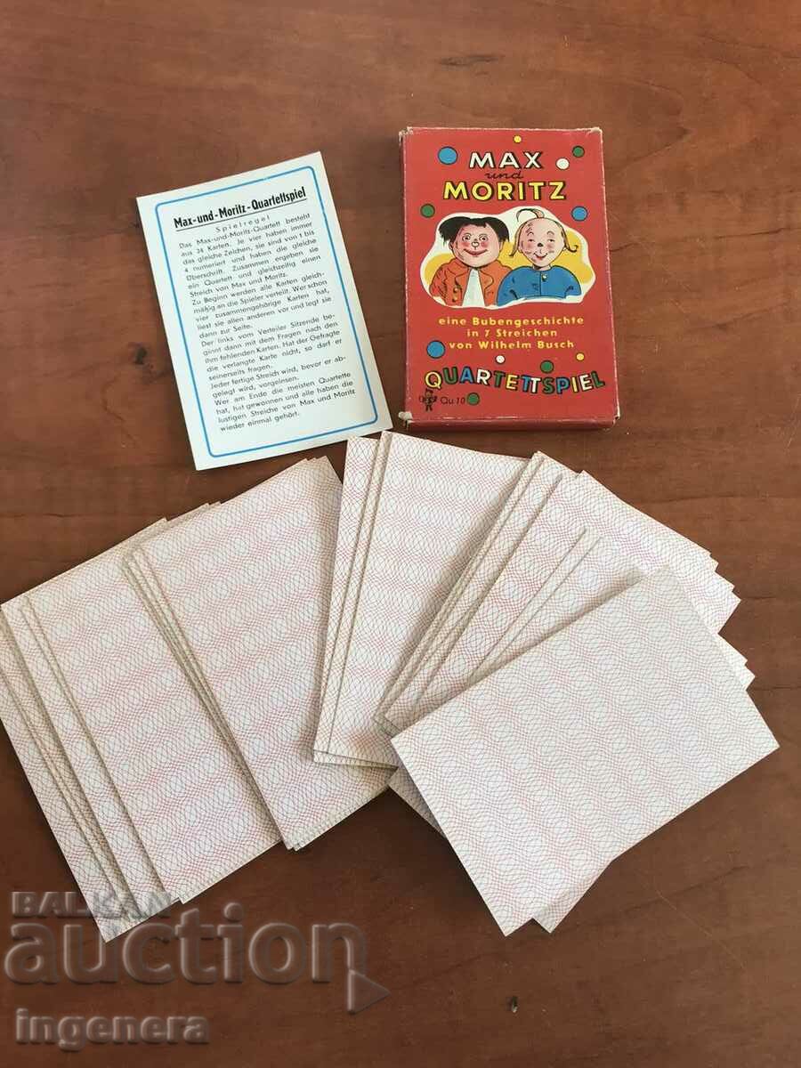 PLAYING CARDS-MAX AND MORITZ - 7 PLAYING CARDS-MAX AND MORITZ - 7