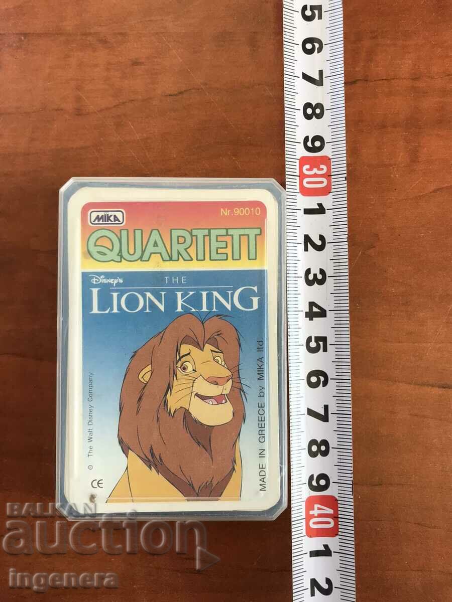 CHILDREN'S LION KING PLAYING CARD DECK