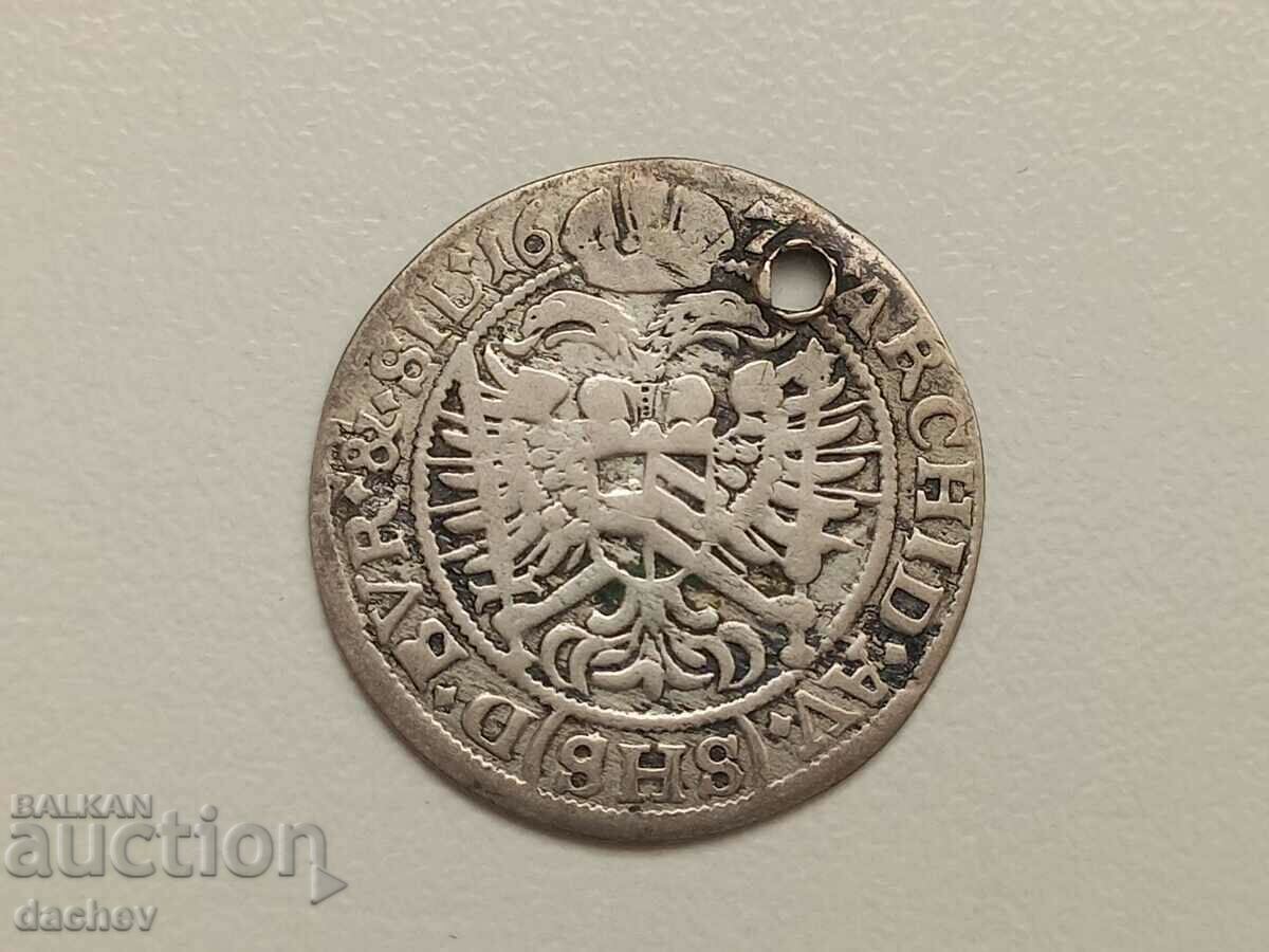 Рядка стара Сребърна Монета Леополд I Австроунгария 1676 с цена € 15.00 | 29.34 лв.