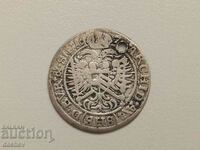 Rare Old Silver Coin Leopold I Austria-Hungary 1676