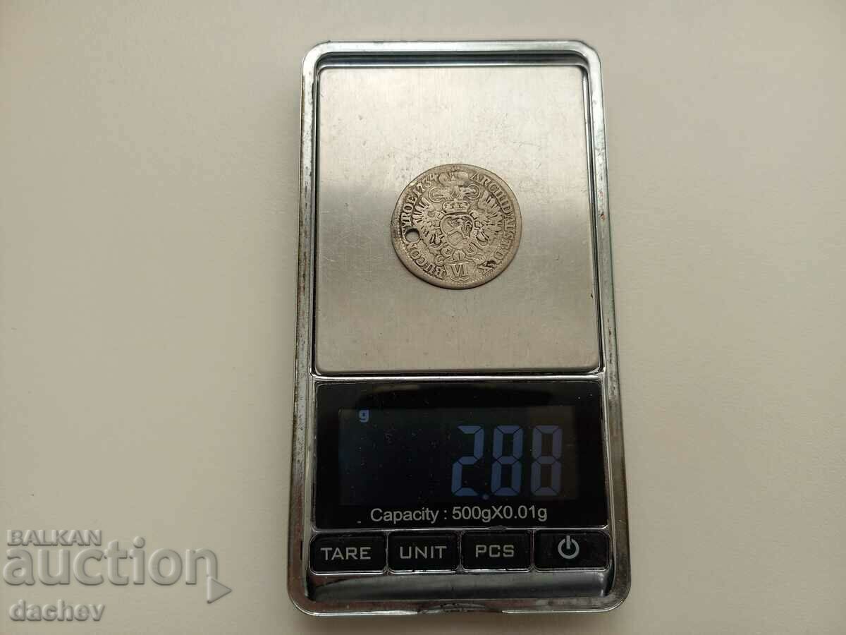 Auction Rare Old Silver Coin Karl VI Austria 1734 Auction Rare Old Silver Coin Karl VI Austria 1734
