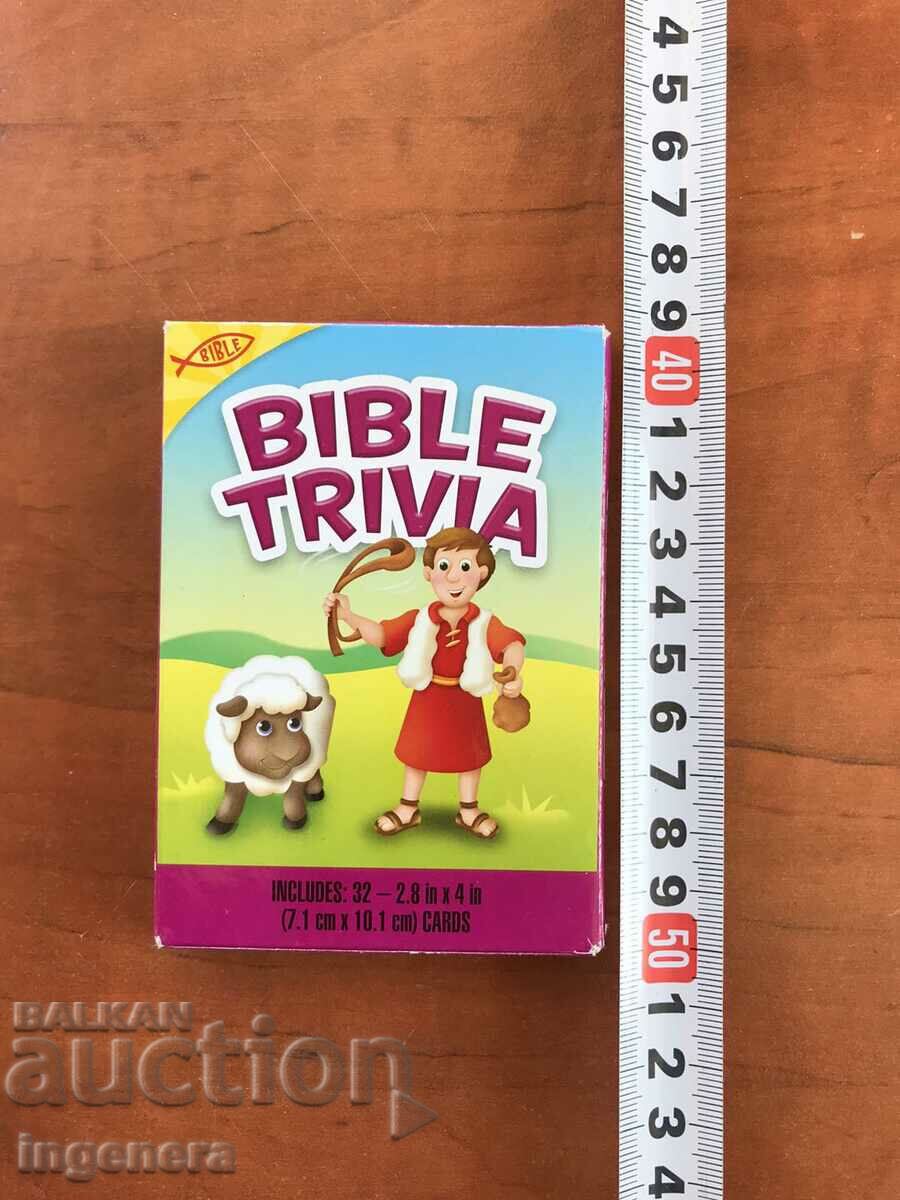CARDS EDUCATIONAL KIDS-BIBLE CURIOUS FACTS