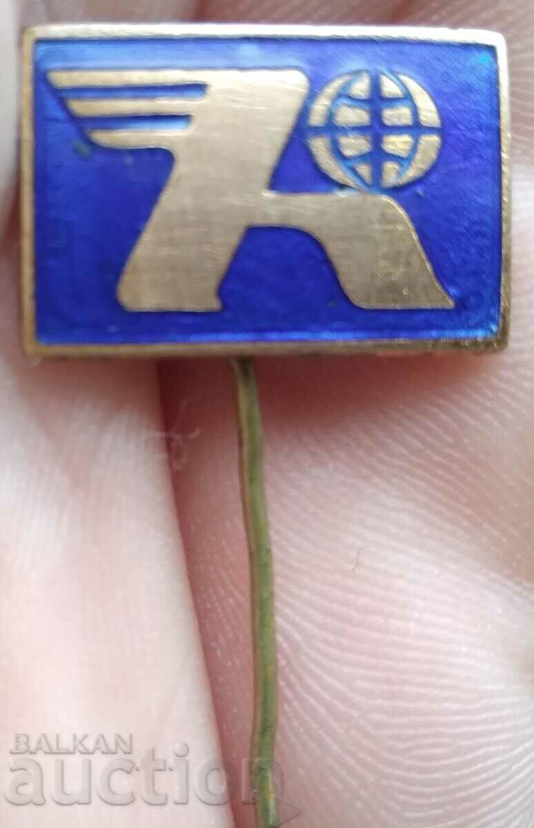 12344 Badge - company Miscellaneous - bronze enamel