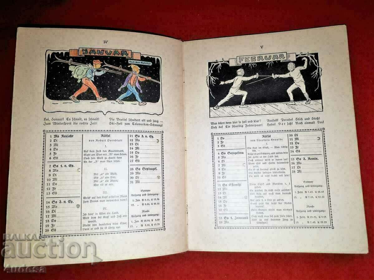 Delivery of Old German children's book calendar from 1934 Hitler Delivery of Old German children's book calendar from 1934 Hitler