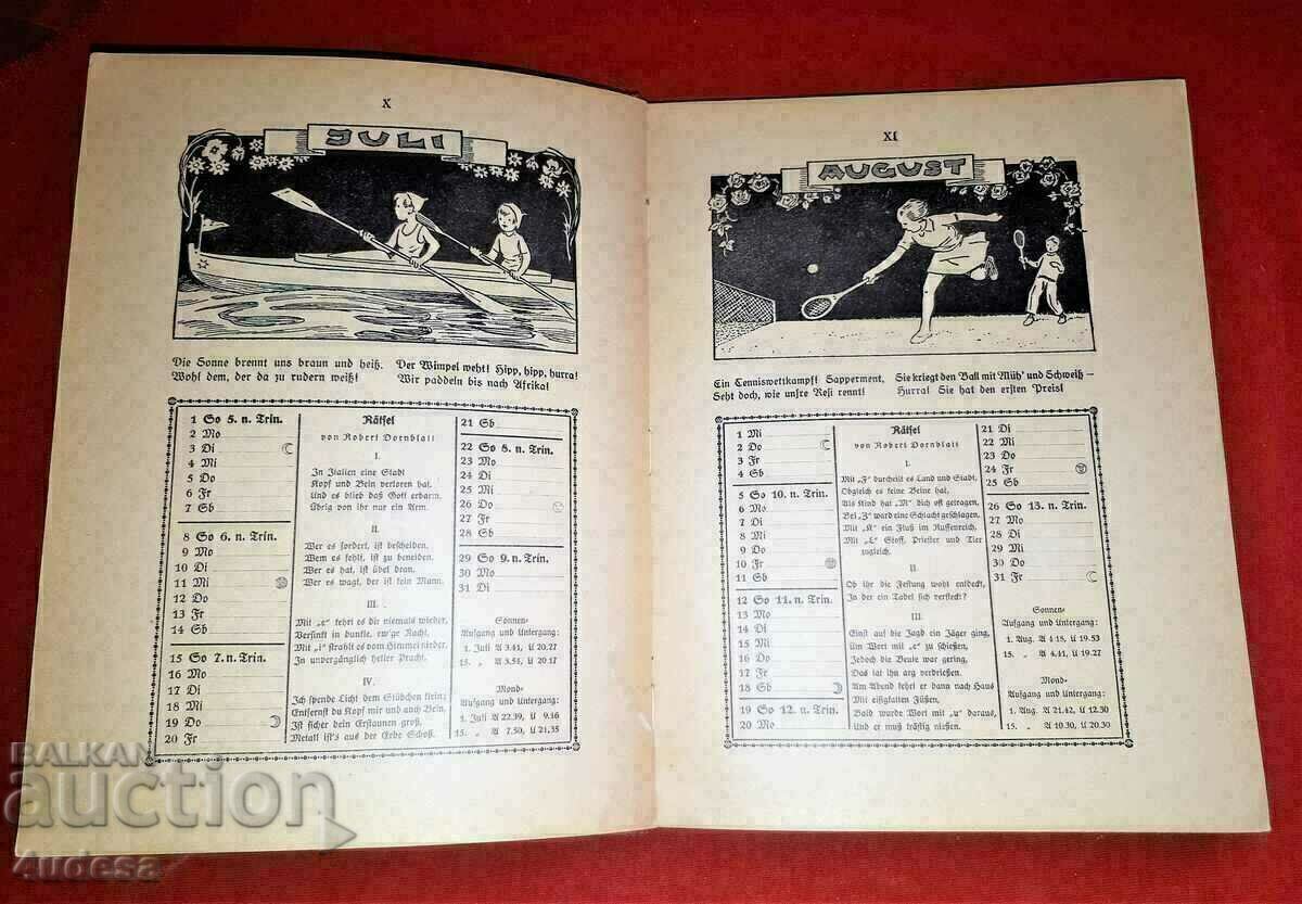 Old German children's book calendar from 1934 Hitler - 5 Old German children's book calendar from 1934 Hitler - 5