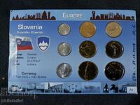 Slovenia - Set complet de 9 monede, UNC