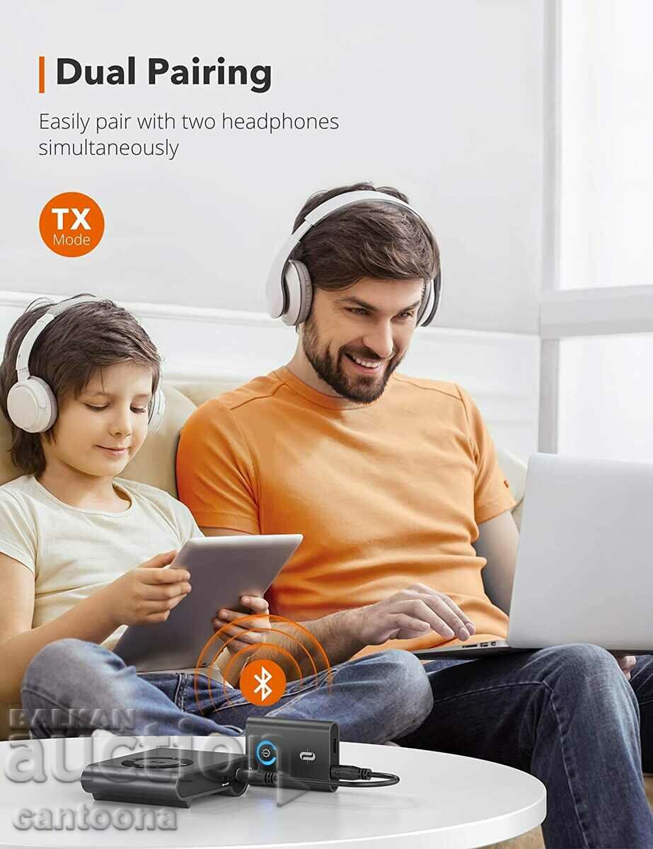 TaoTronics BA07 2-in-1 Bluetooth Audio Transmitter and Receiver - 5