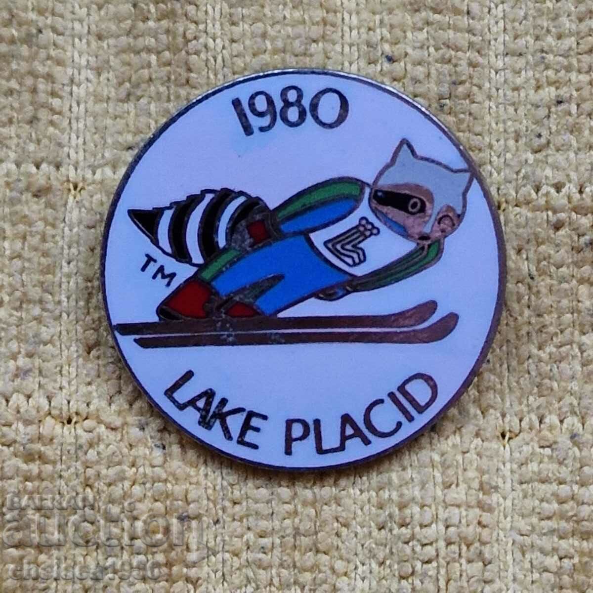 Lake Placid 1980 Winter Olympics Badge