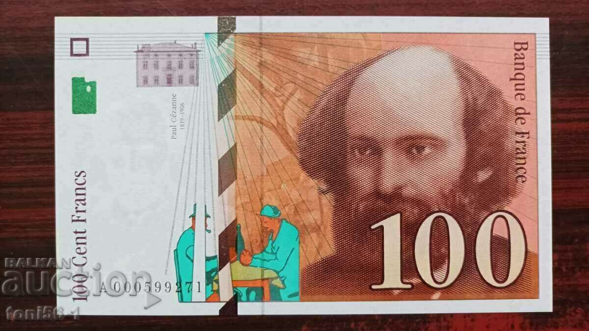 Франция 100 франка 1997 UNC