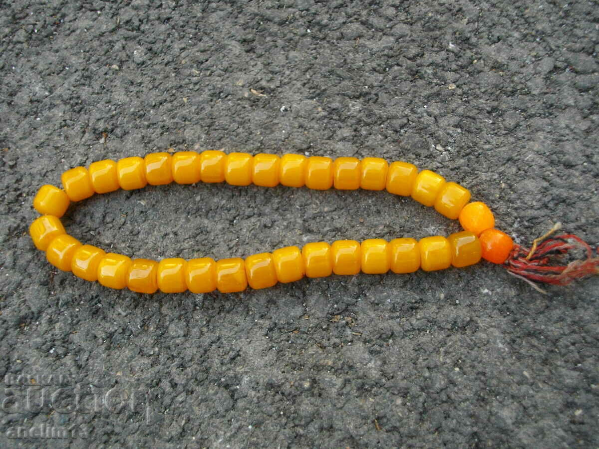 OLD ROSARY BAKELITE AMBER - 7 OLD ROSARY BAKELITE AMBER - 7