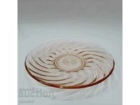 Cake plate, rose glass(5.2)