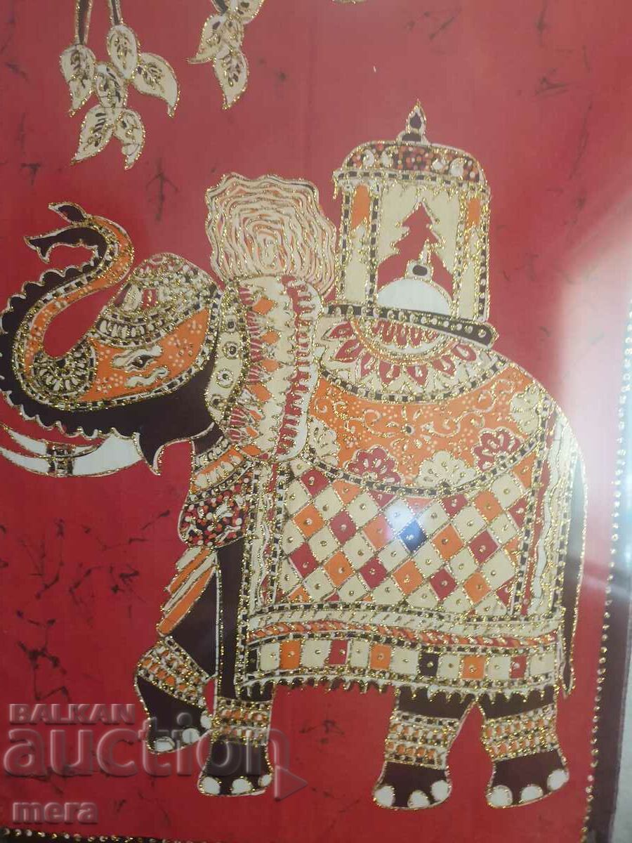 Delivery of Hand painted designer Indian silk