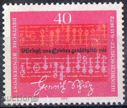 1972. FGD. Heinrich Schultz (1582-1672), composer.