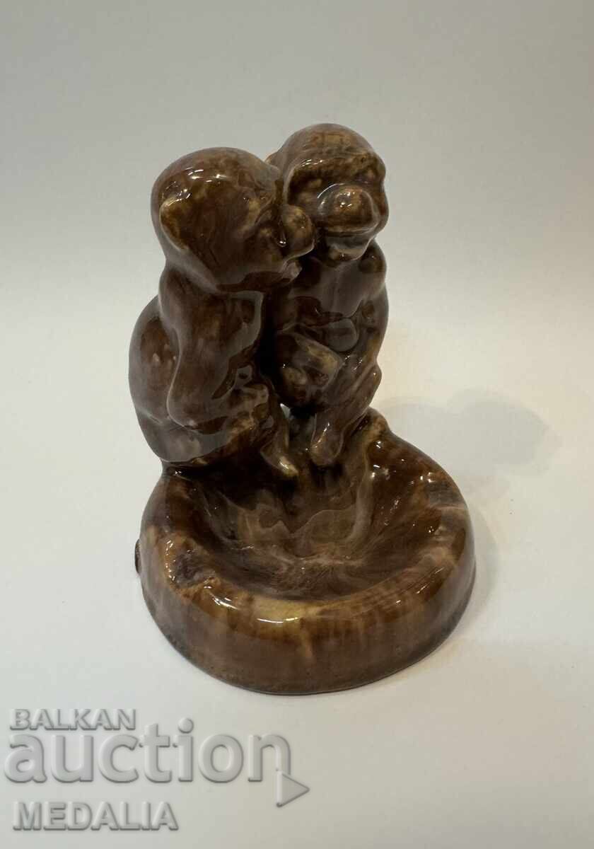 Pando Kiselinchev-monkeys-ceramics with price 800.00 BGN | € 409.03 Pando Kiselinchev-monkeys-ceramics with price 800.00 BGN | € 409.03