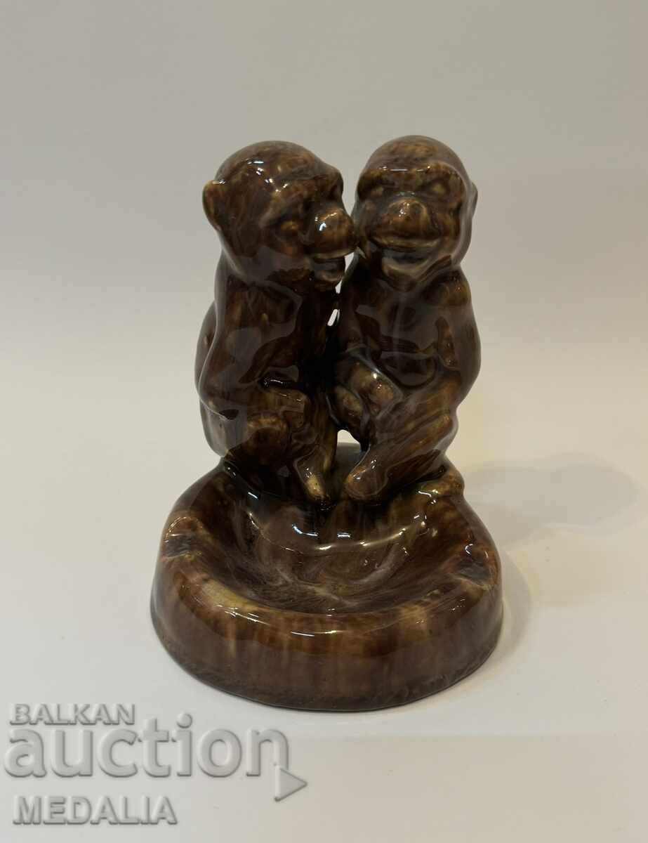 Pando Kiselinchev-monkeys-ceramics Pando Kiselinchev-monkeys-ceramics