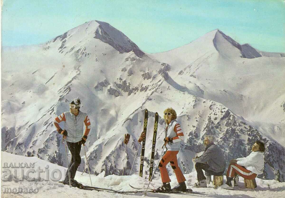 Παλιά καρτ ποστάλ - Pirin, κορυφή Vihren και Kupelo