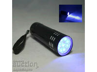 Ultraviolet flashlight 395nm 9LED without filter