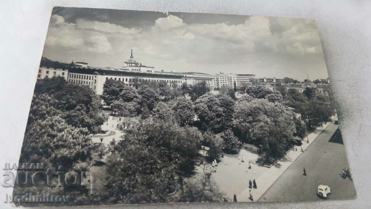 Postcard Sofia View 1960