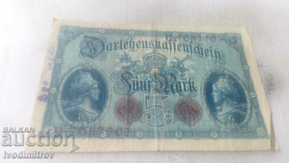 Germany 5 marks 1914