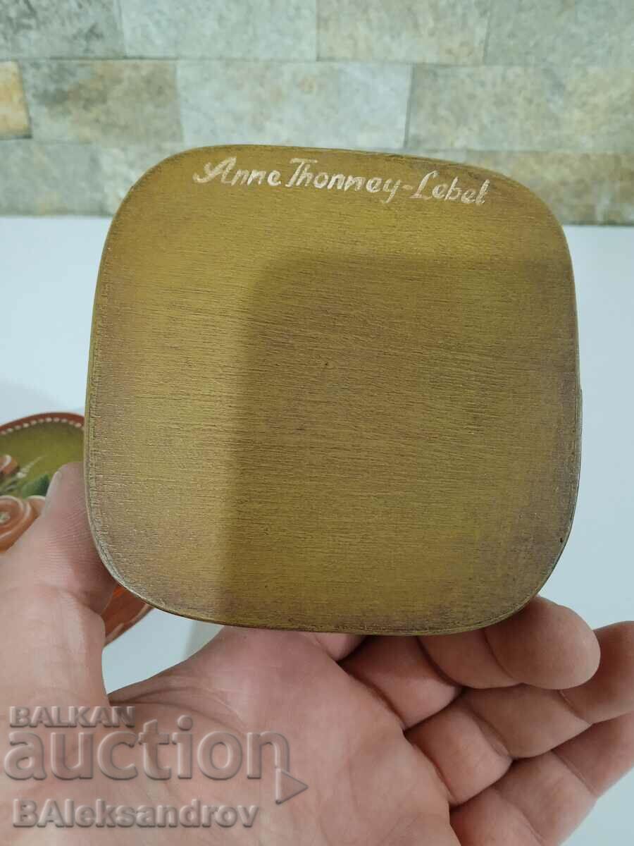 Beautiful painted willow bark box - 5 Beautiful painted willow bark box - 5