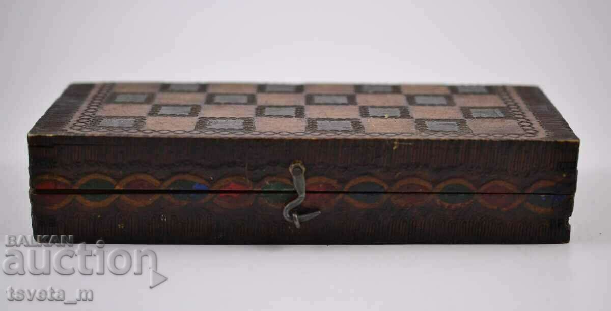 Ancient Chess, wooden, 16.5x18.5 cm - handmade - 7 Ancient Chess, wooden, 16.5x18.5 cm - handmade - 7