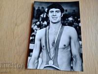 carte poștală Peter Kirov campion olimpic la lupte