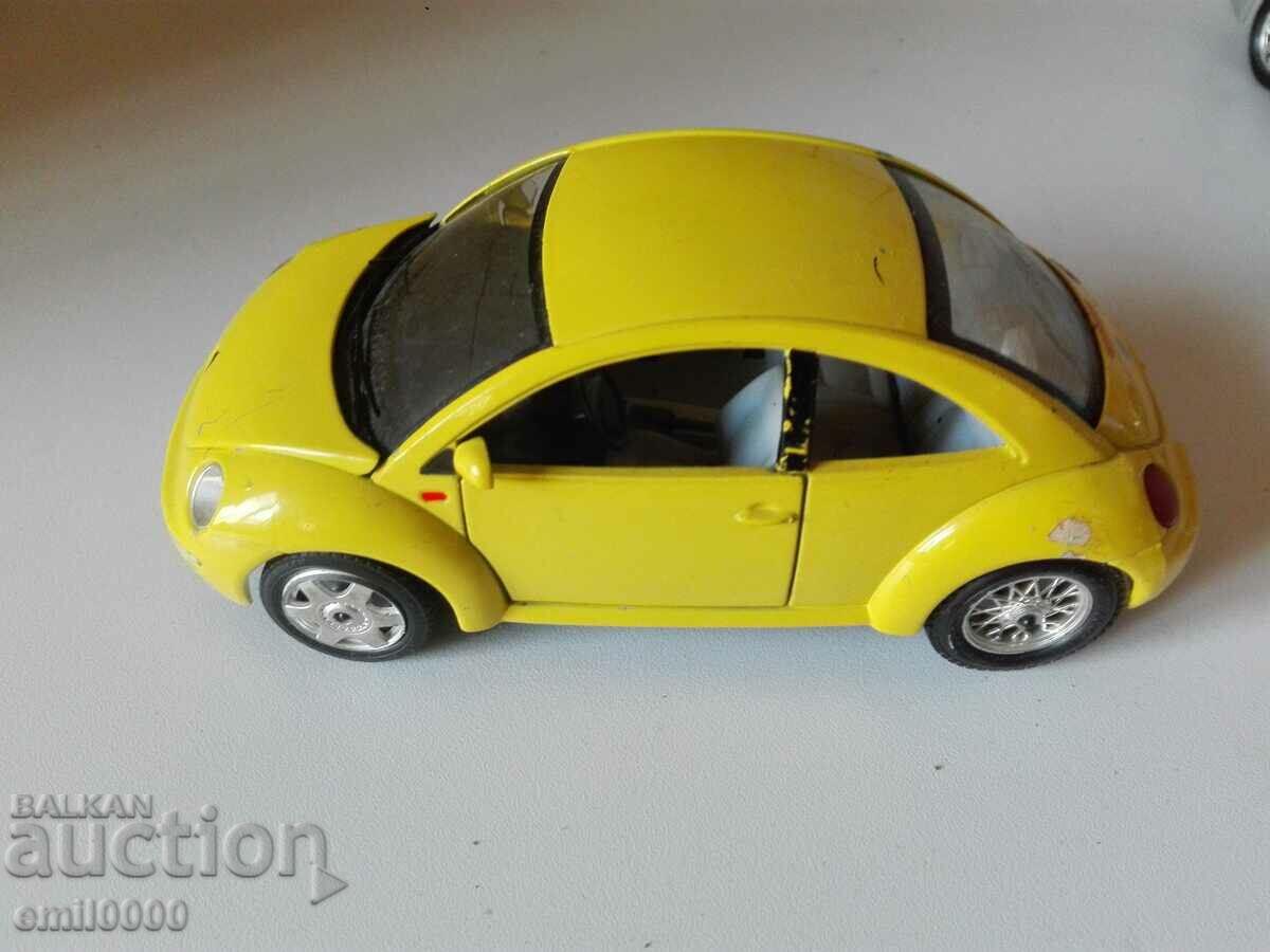 Auction Metal trolley M 1:24 - Volkswagen Ney Beetle. Auction Metal trolley M 1:24 - Volkswagen Ney Beetle.