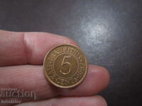 1987 Mauritius 5 cenți