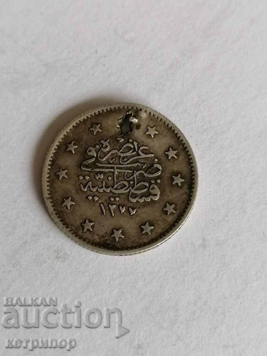 2 kurusha Ottoman Turkey 1277 3rd Silver