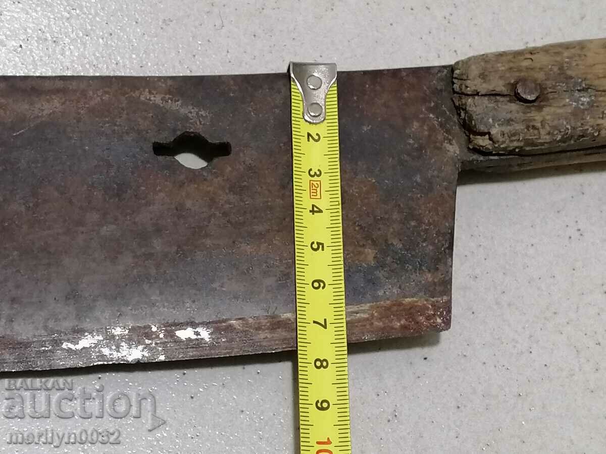 Old forged saber, ax, pole, knife, machete - 5