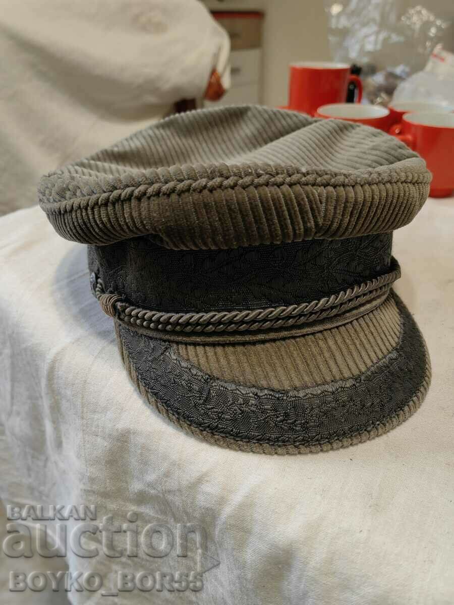 German FRG Vintage Velvet Hat Casket 1970s