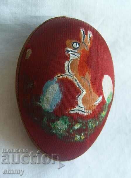 Large Easter egg box, hand painted, papier mache