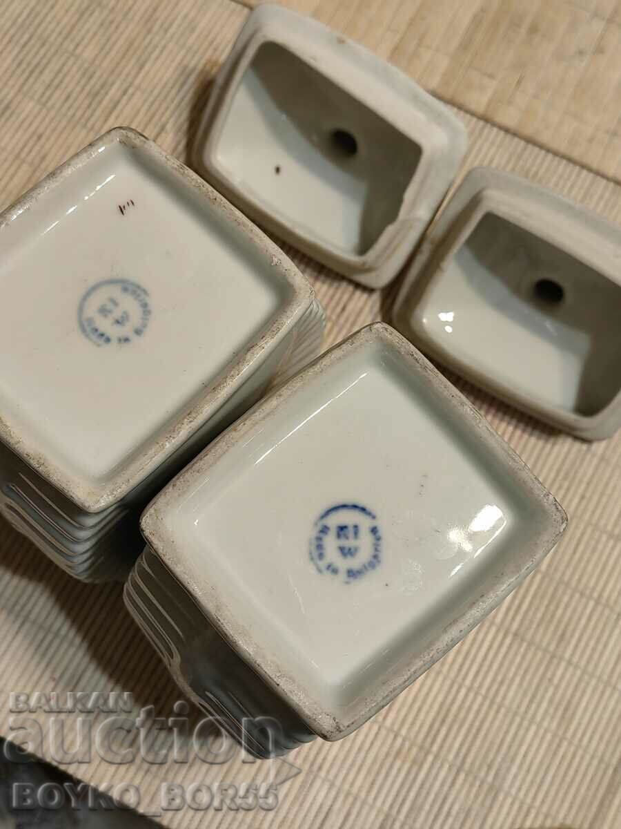 Delivery of Soc Bulgarian Porcelain Kitchen Set Jars Spices Delivery of Soc Bulgarian Porcelain Kitchen Set Jars Spices