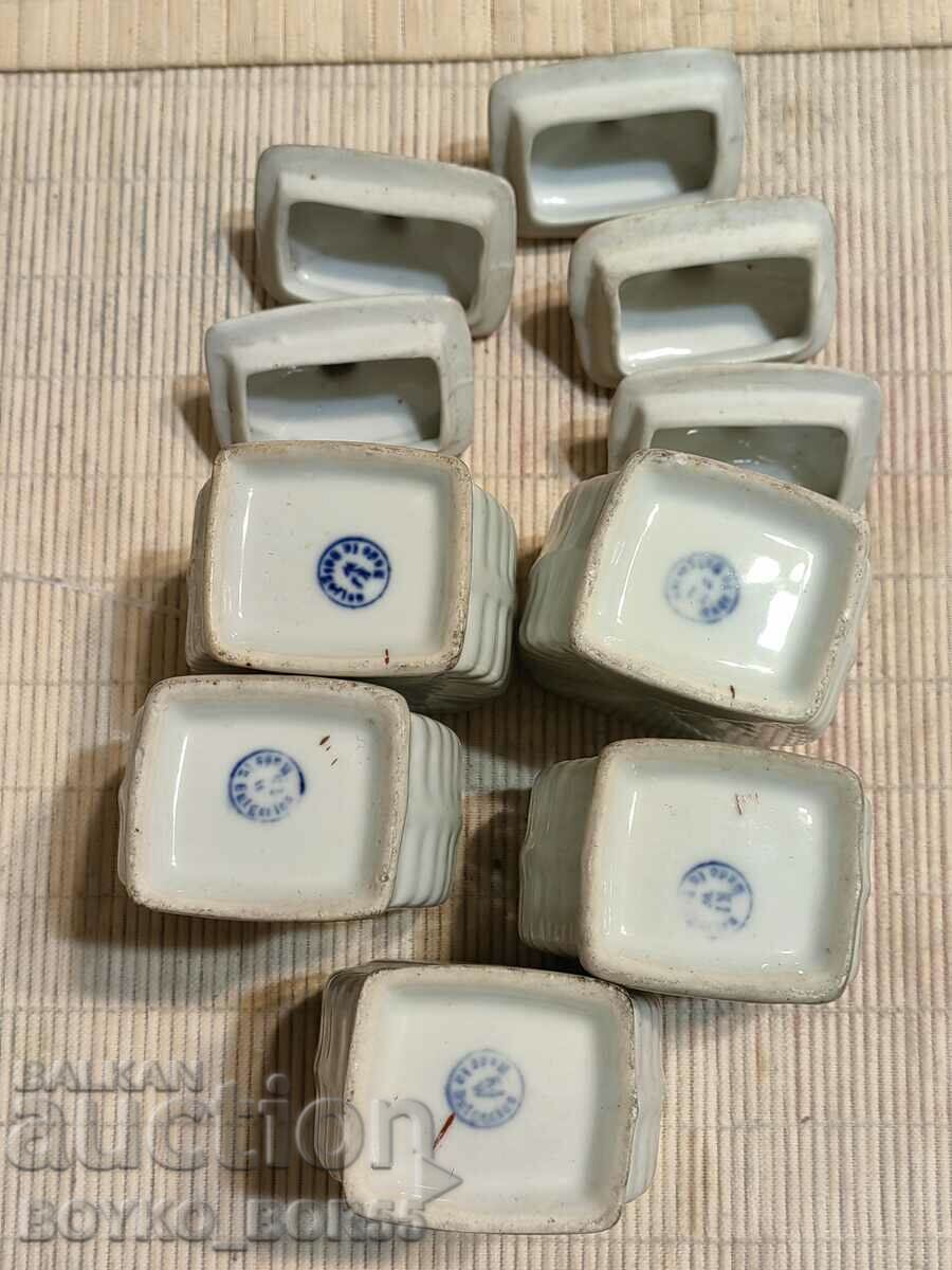 Soc Bulgarian Porcelain Kitchen Set Jars Spices - 5 Soc Bulgarian Porcelain Kitchen Set Jars Spices - 5