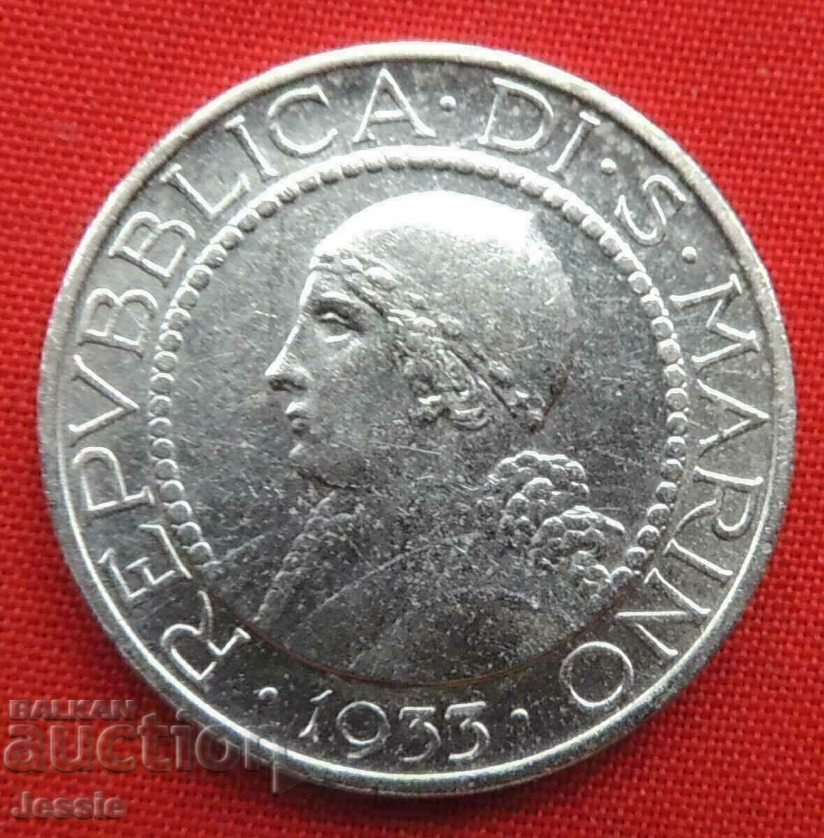 5 лири 1933 R Сан Марино сребро с цена 40.90 лв. | € 20.91 5 лири 1933 R Сан Марино сребро с цена 40.90 лв. | € 20.91