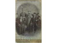 Rare photo cardboard Guardsman saber uniform 19th century